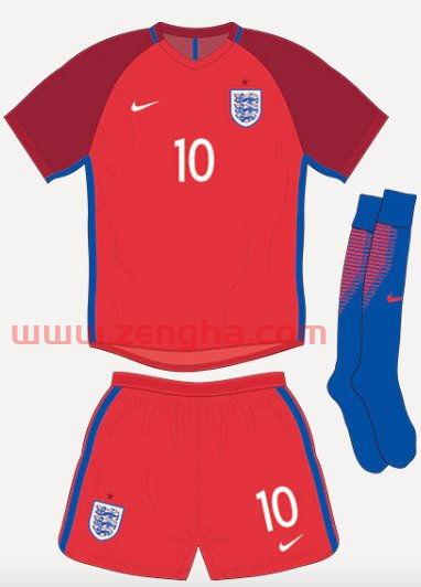 2021欧洲杯英格兰球服