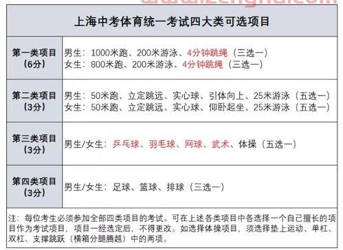 上海中考体育